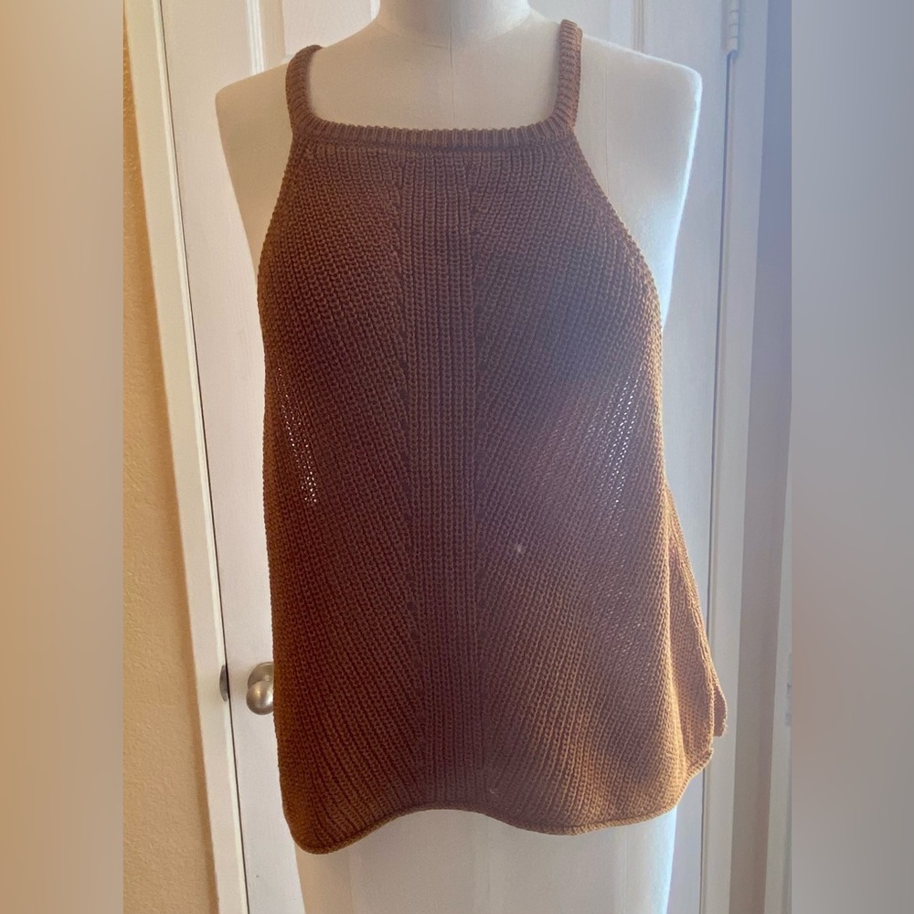 Brown camisole style sweater